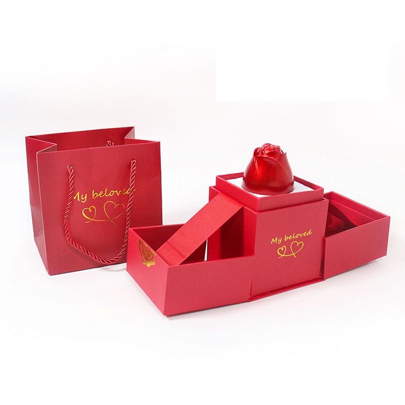Presente Rosa Box "Eu Amo Você" em 100 Idiomas