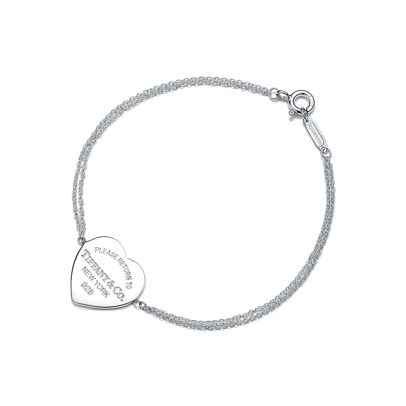 Pulseira de corrente Duplo com Coração